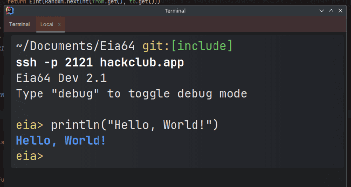 Project "Eia64"