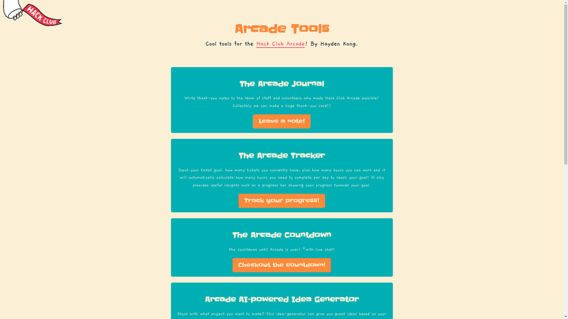 Project "Arcade Tracker"